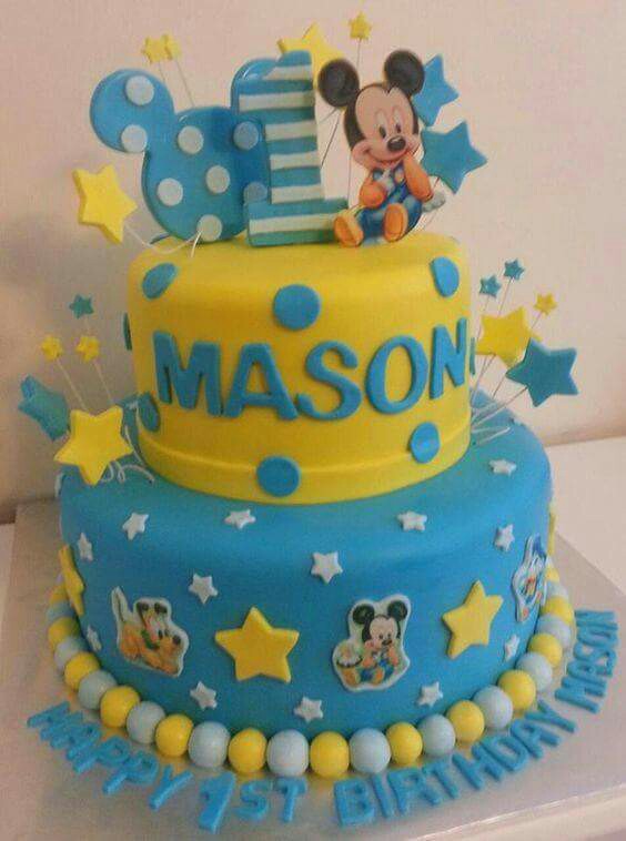 11 Baby Mickey Mouse Birthday Cakes Photo Baby Mickey 1st Birthday