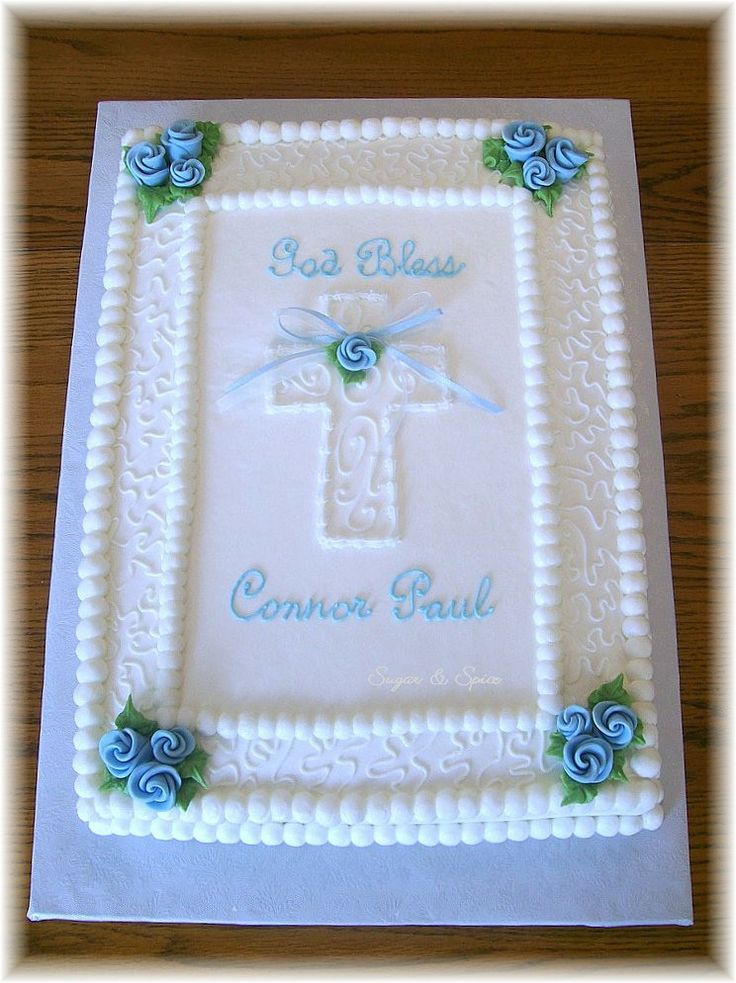 Buttercream Baptism Sheet Cake Buttercream Baptism Sheet Cake