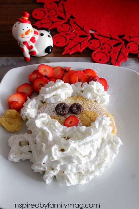 Christmas Santa Pancakes Christmas Santa Pancakes