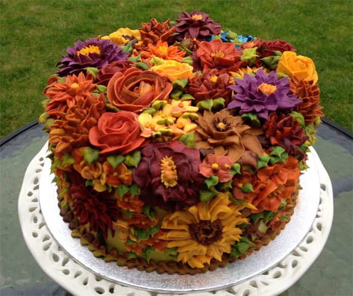 12 fall buttercream birthday