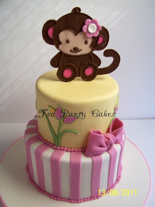 12 Monkey Baby Shower Cakes Designs Photo Monkey Baby Shower