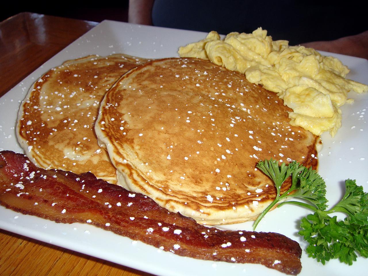 Pancakes with Bacon and Egg Pancakes with Bacon and Egg