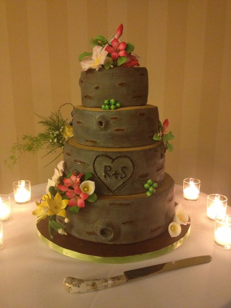 Rustic Theme Wedding Cake Rustic Theme Wedding Cake