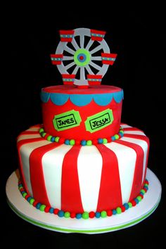 Carnival Themed Birthday Cake Carnival Themed Birthday Cake