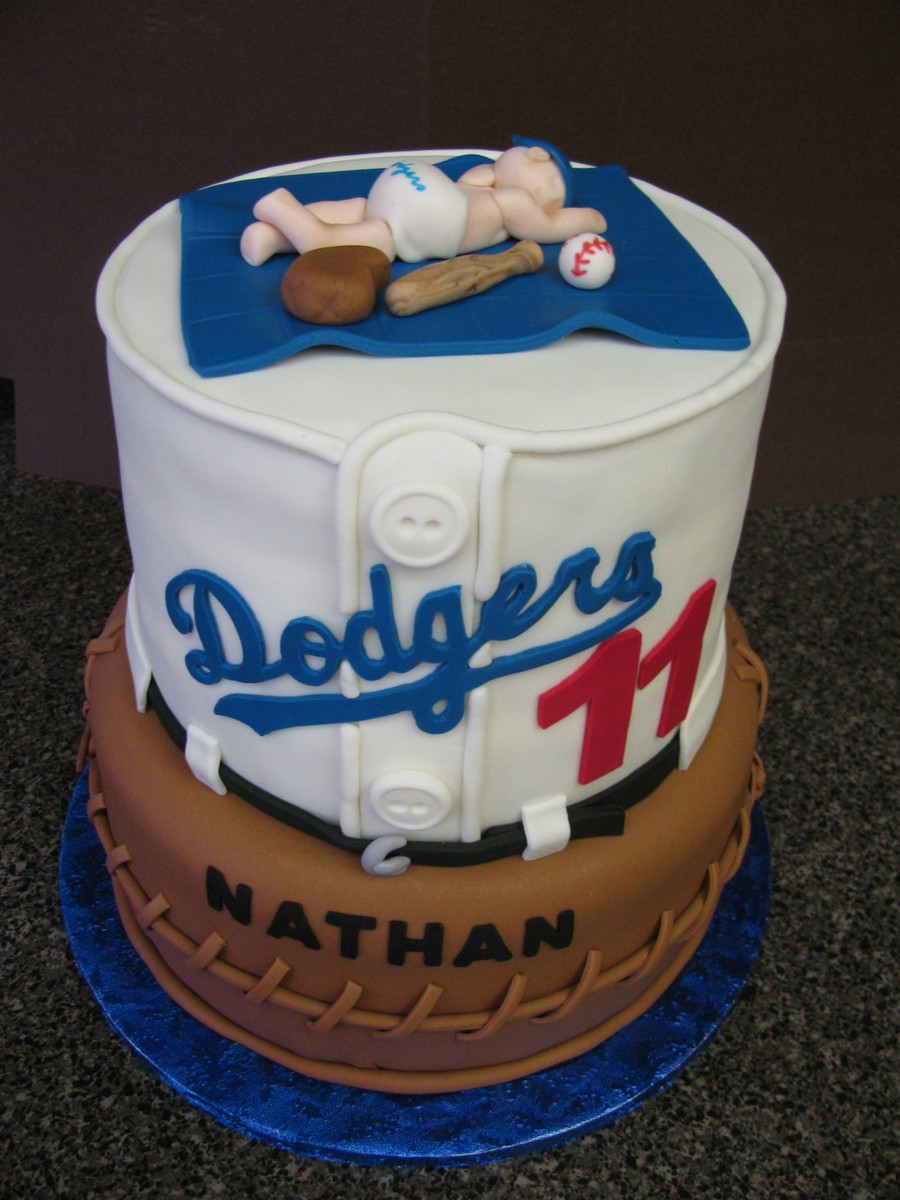 Dodgers Baby Shower Cake Dodgers Baby Shower Cake