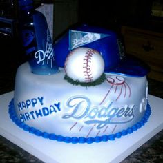 Dodgers Baseball Birthday Cake Dodgers Baseball Birthday Cake