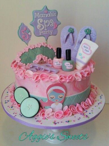 9 spa birthday cakes for girls photo girls birthday cake ideas