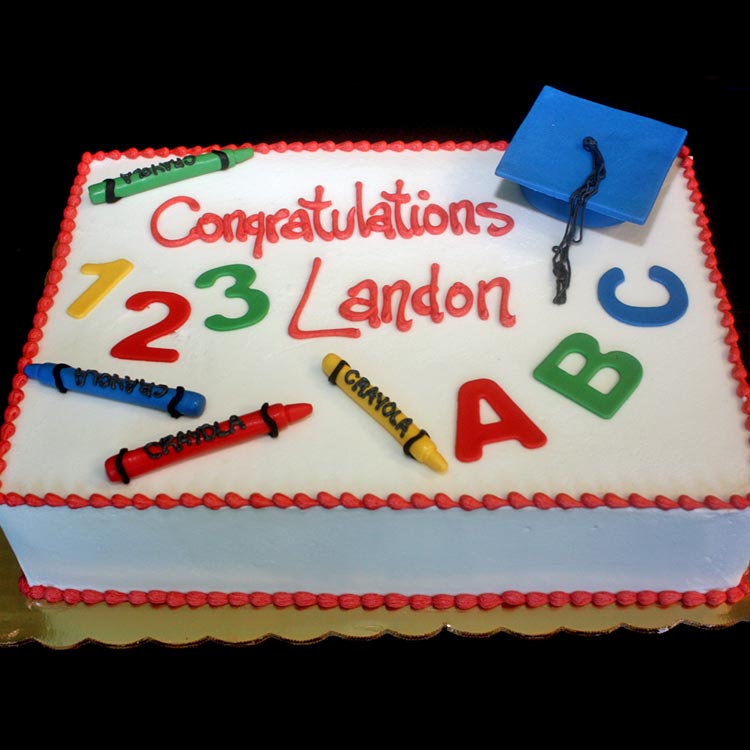 Kindergarten Graduation Cake Kindergarten Graduation Cake