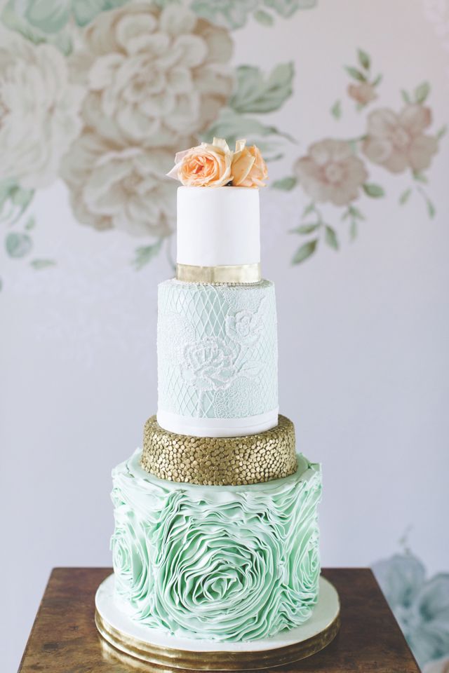 peach gold colored wedding