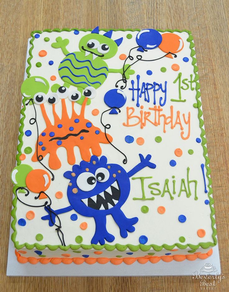 Silly Monsters Birthday Cake Silly Monsters Birthday Cake