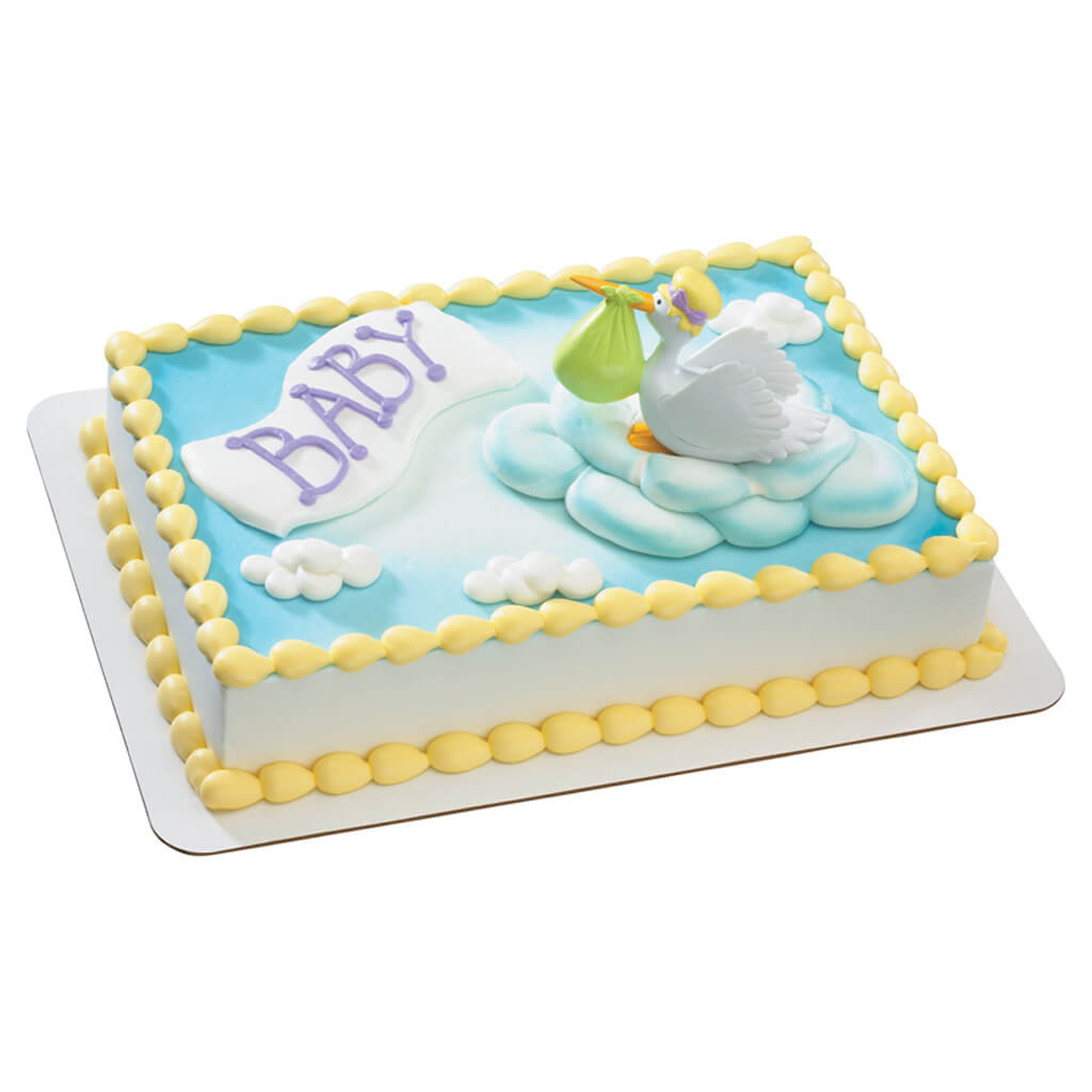 Special Delivery Stork Baby Cake Special Delivery Stork Baby Cake