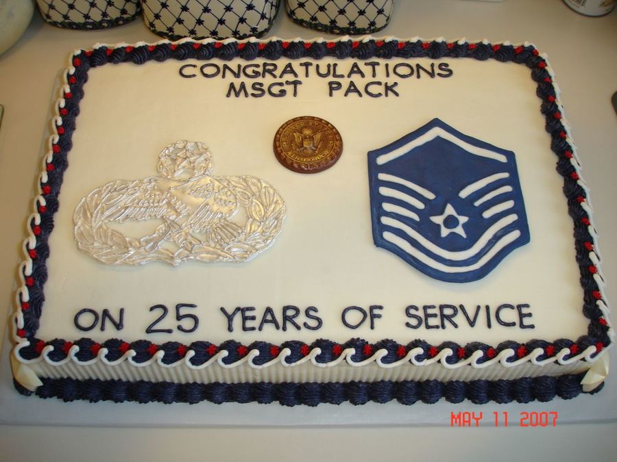 Air Force Retirement Cake Air Force Retirement Cake