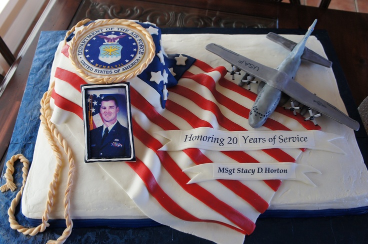 Air Force Retirement Cake Air Force Retirement Cake