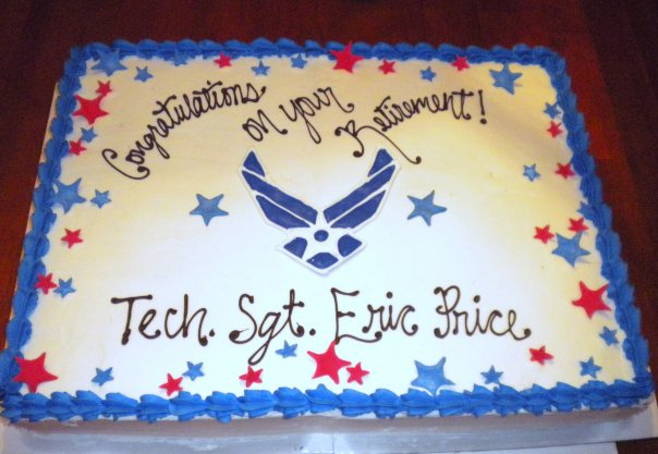 Air Force Retirement Cake Air Force Retirement Cake