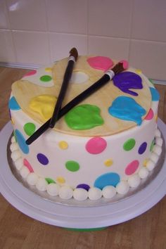 Artist Themed Birthday Cake