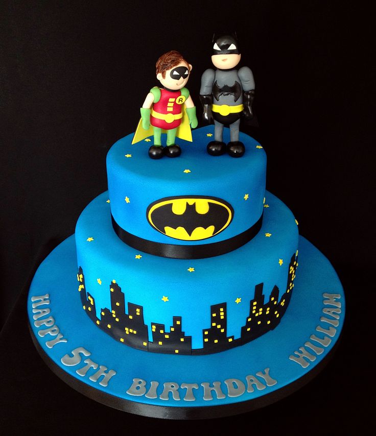 batman and robin cake