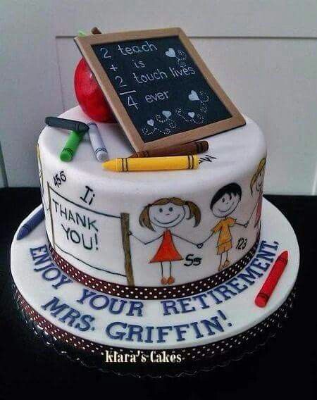 School Retirement Cake Ideas School Retirement Cake Ideas