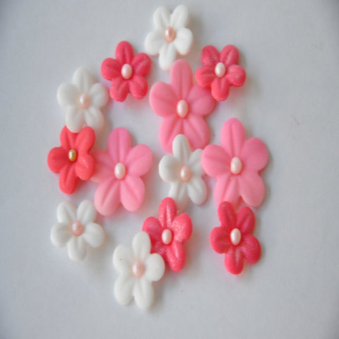 Edible Fondant Flowers Cupcakes Edible Fondant Flowers Cupcakes