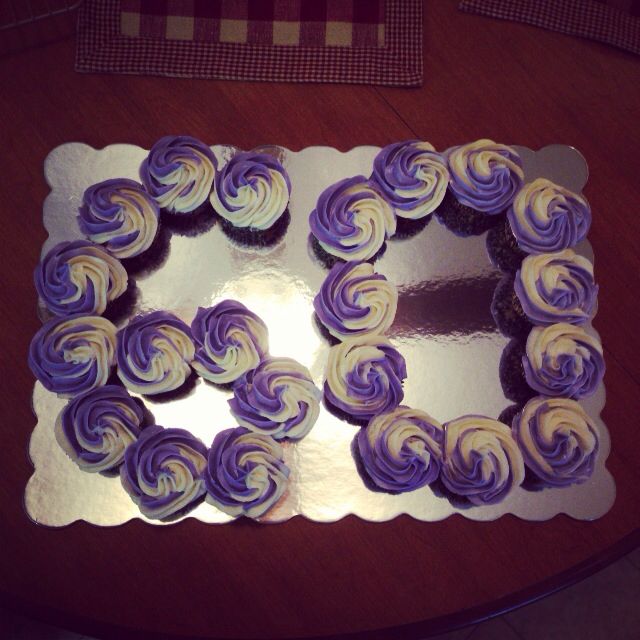 10 60th Birthday Cupcakes Designs Photo 60th Birthday Cupcake Idea