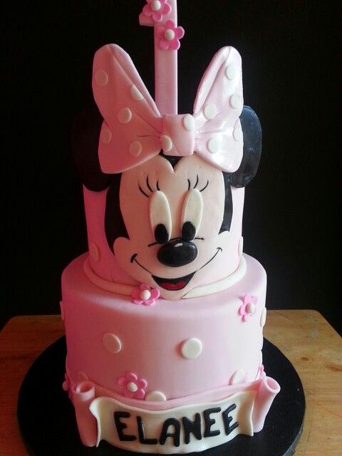 13 Minnie Mouse Cheetah 1st Birthday Cakes Photo Cheetah And