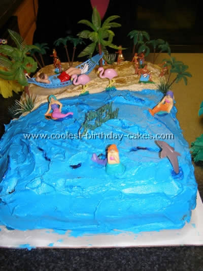 Ocean Birthday Sheet Cake