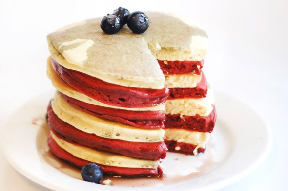 Red White and Blue Pancakes Recipe Red White and Blue Pancakes Recipe