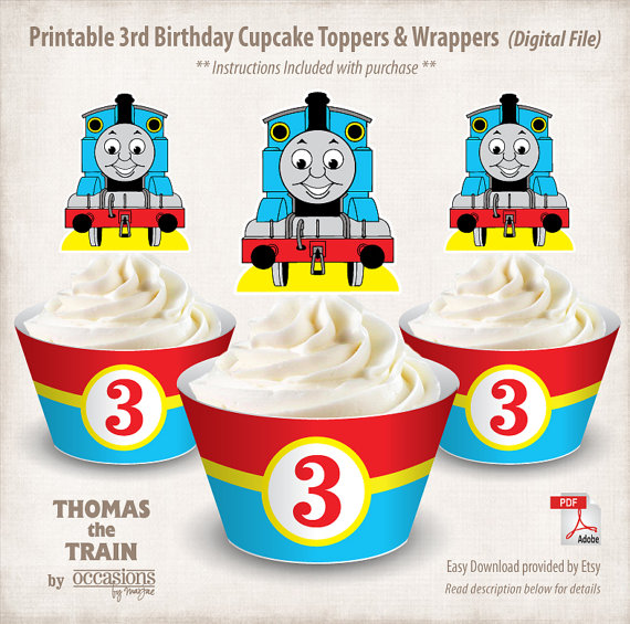 6 Thomas The Educate Cupcakes Wrappers Image - Thomas the photograph about Free Printable Thomas the Train Cup Cake Toppers identify 6 Thomas The Educate Cupcakes Wrappers Photograph - Thomas the