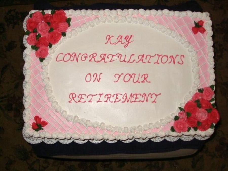 Retirement Sheet Cakes Decorated Retirement Sheet Cakes Decorated