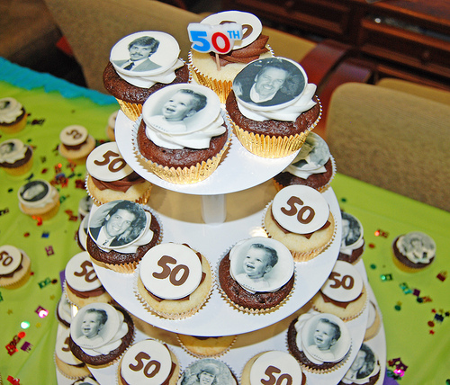 50th Birthday Cupcakes 50th Birthday Cupcakes