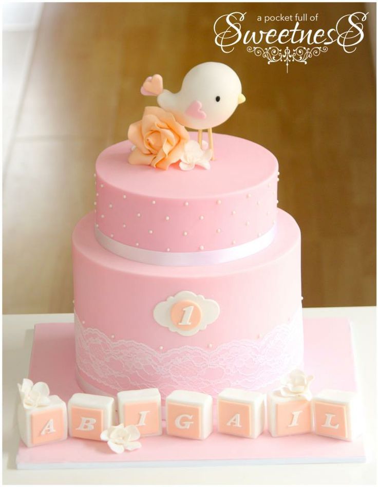 Baby Bird Birthday Cake
