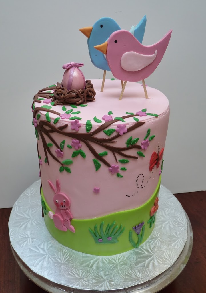 Baby Shower Cakes with Birds Baby Shower Cakes with Birds