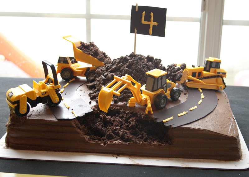 Construction Birthday Cake Idea Construction Birthday Cake Idea
