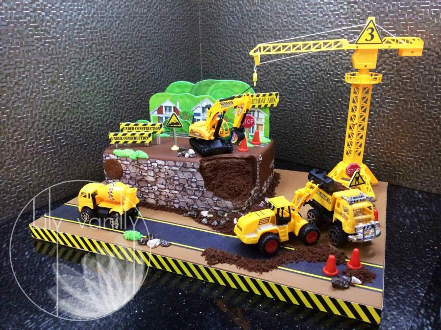 Construction Birthday Party Cake Construction Birthday Party Cake