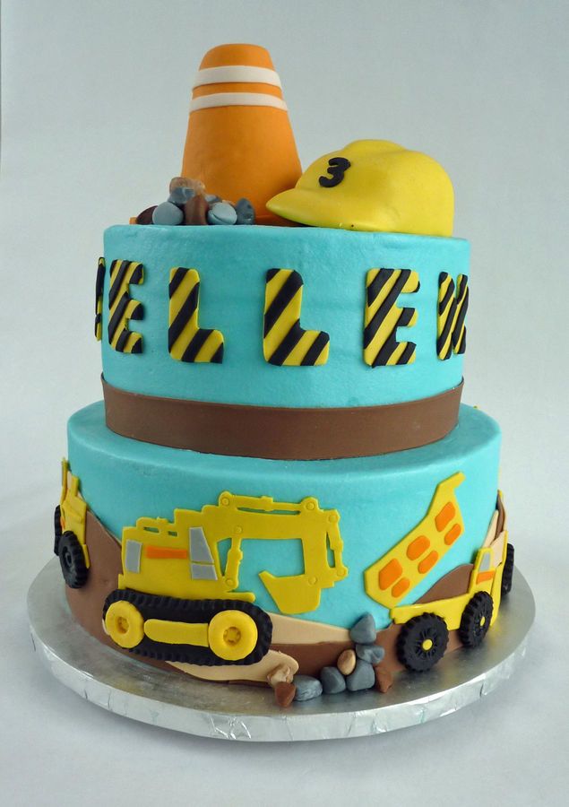 Construction Birthday Party Cake Construction Birthday Party Cake