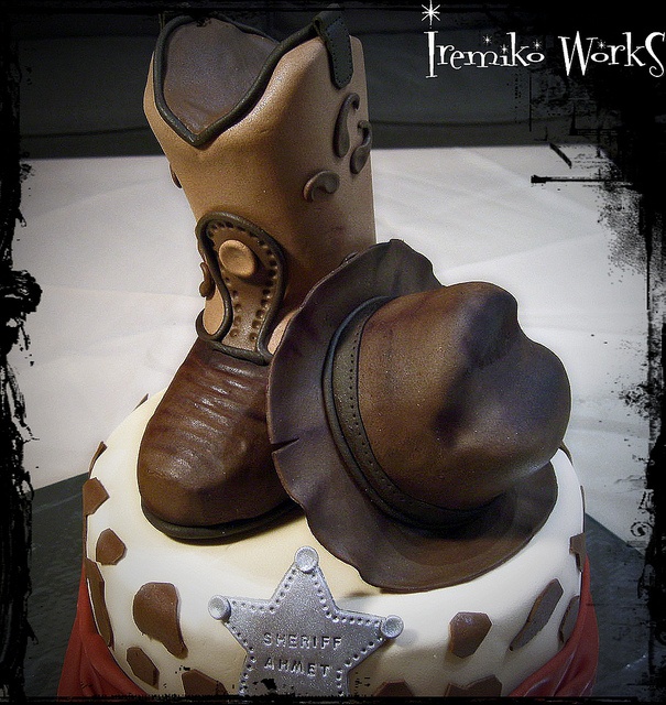 11 Photos of Cakes With Birthday Hats And Boots 11 Photos of Cakes With Birthday Hats And Boots