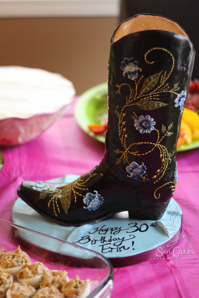 Cowboy Boot Birthday Cake Cowboy Boot Birthday Cake