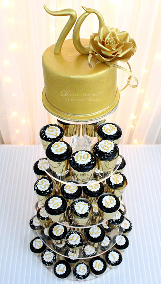 Gold 70th Birthday Party Cake Ideas Gold 70th Birthday Party Cake Ideas