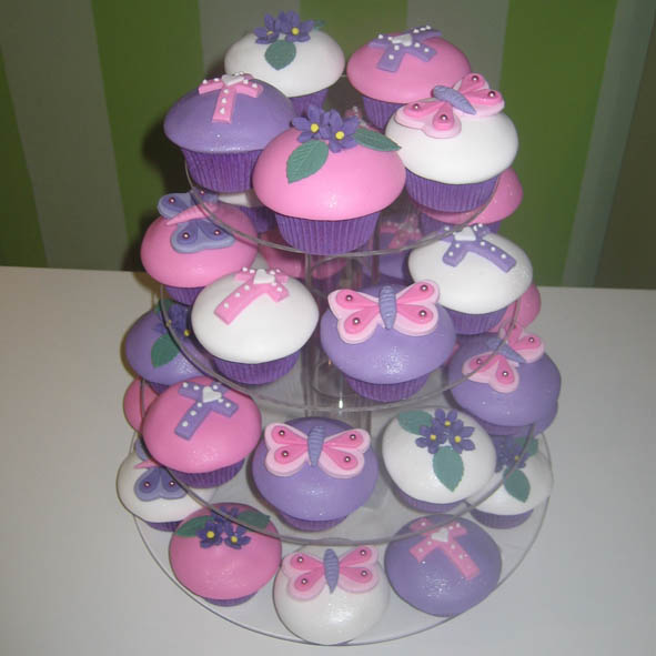 Pink Christening Cake Pink Christening Cake