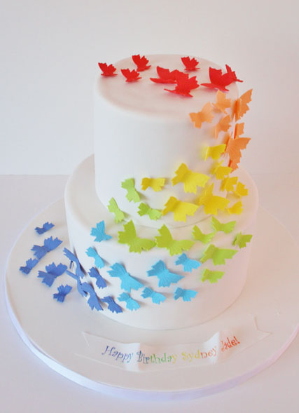 Rainbow Butterfly Cake Rainbow Butterfly Cake