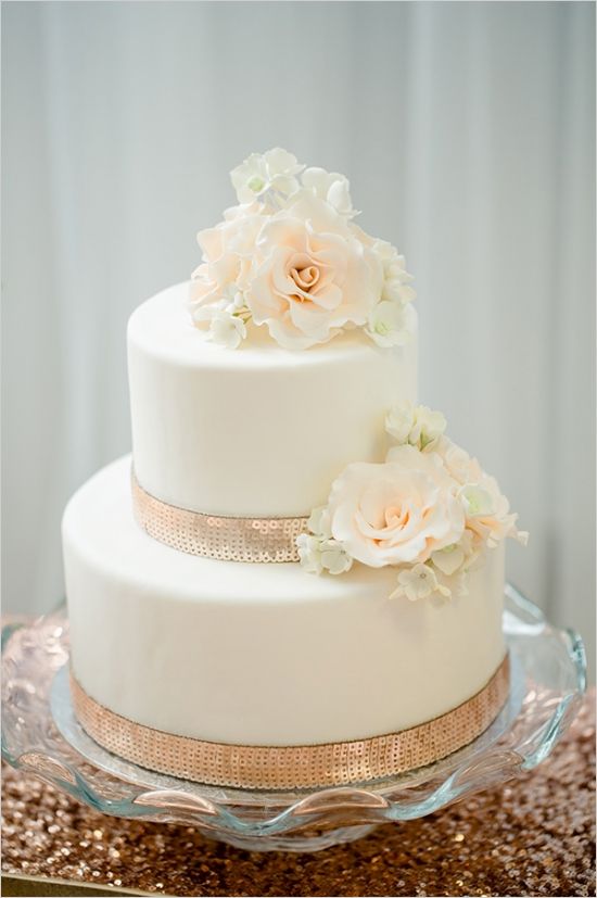 Rose Gold Wedding Cake Elegant Rose Gold Wedding Cake Elegant