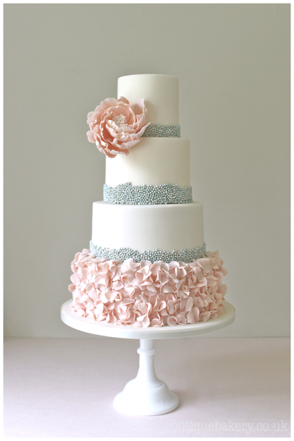 Ruffle Wedding Cake