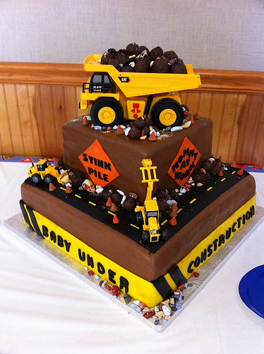 Under Construction Baby Cake Under Construction Baby Cake