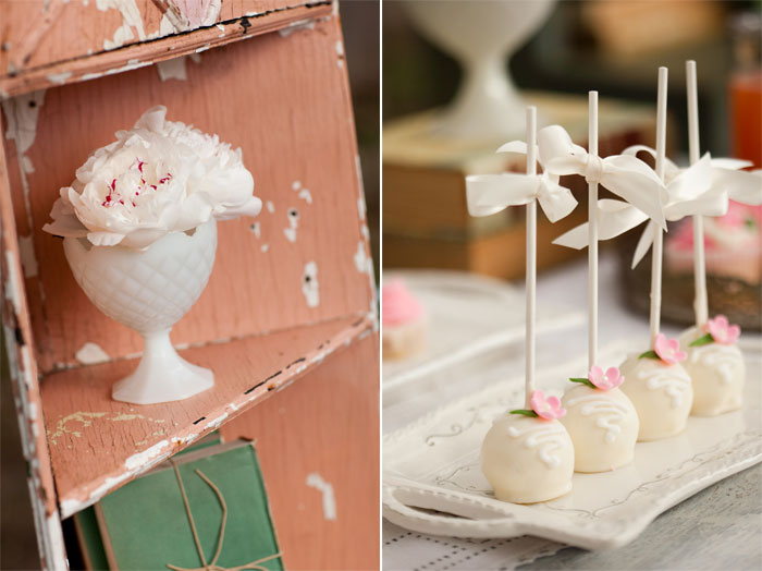 Vintage Bridal Shower Cake Pops Vintage Bridal Shower Cake Pops