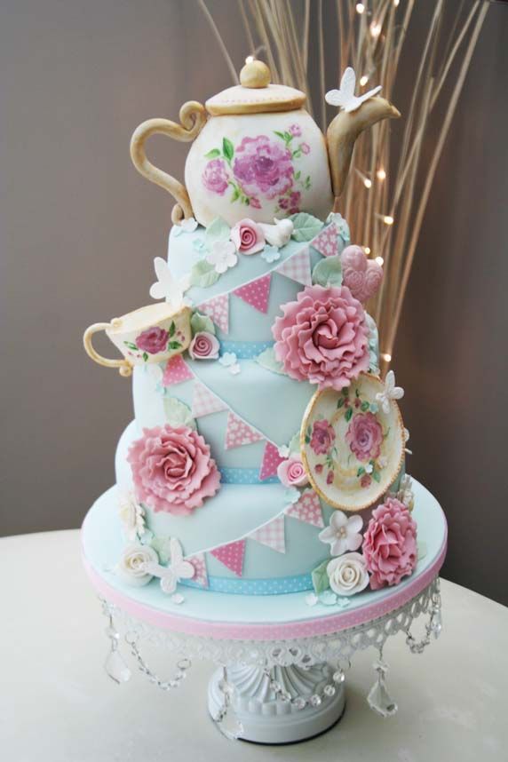 9 Vintage Teacup Birthday Cakes Photo Vintage Tea Cup Birthday