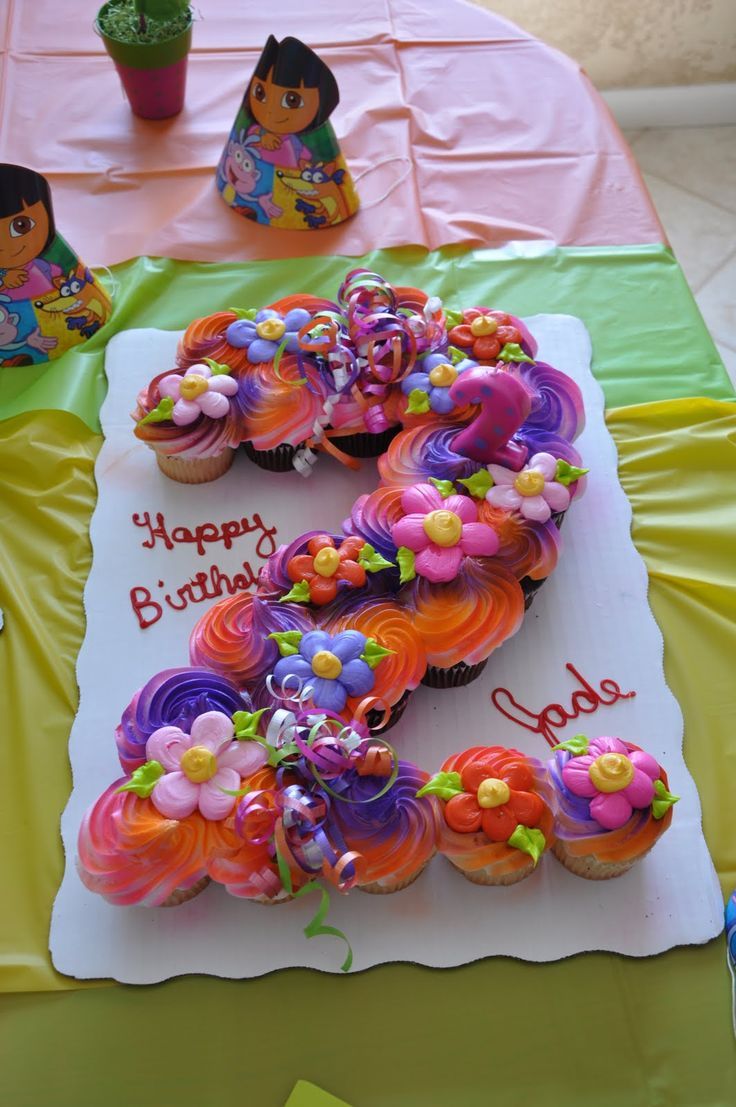 Birthday Cupcake Cake Number 2 Birthday Cupcake Cake Number 2
