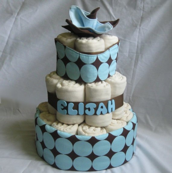 Cloth Diaper for Baby Shower Cake