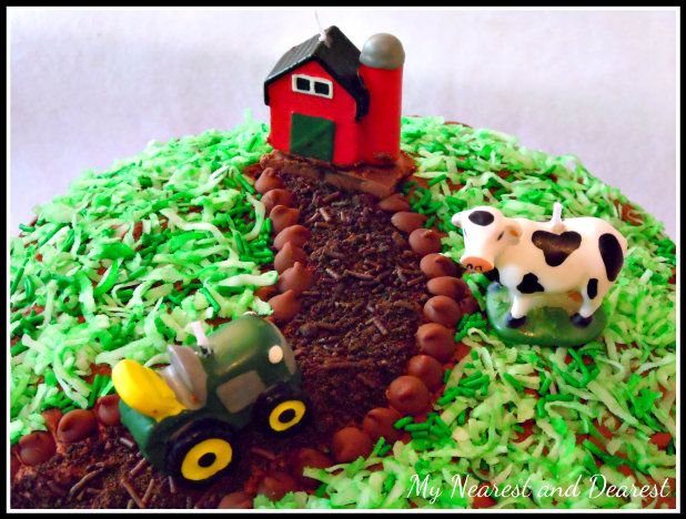 Easy Farm Themed Birthday Cake Easy Farm Themed Birthday Cake