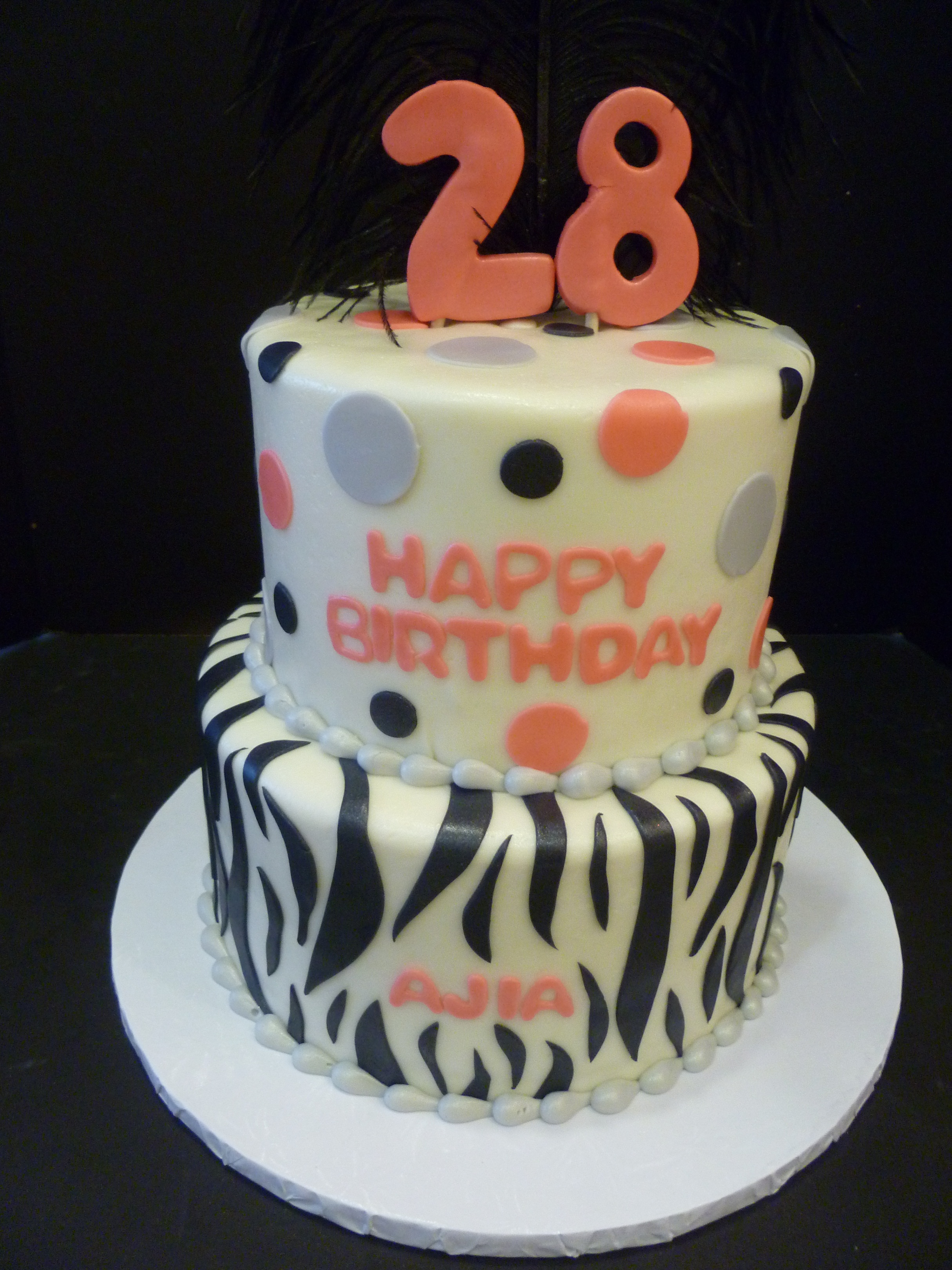 10 28th Years Birthday Cakes Photo Happy 28th Birthday Cake