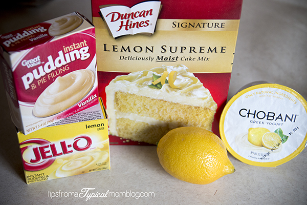 Lemon Cake Mix Cupcakes