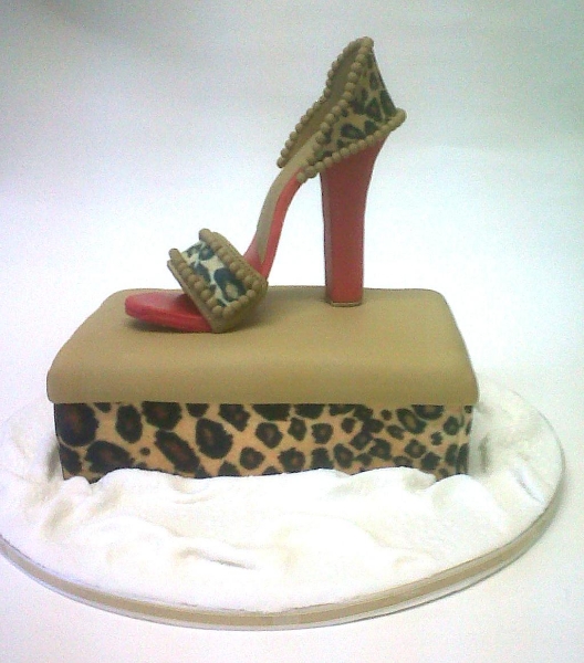 Leopard Print Shoe Cake Leopard Print Shoe Cake
